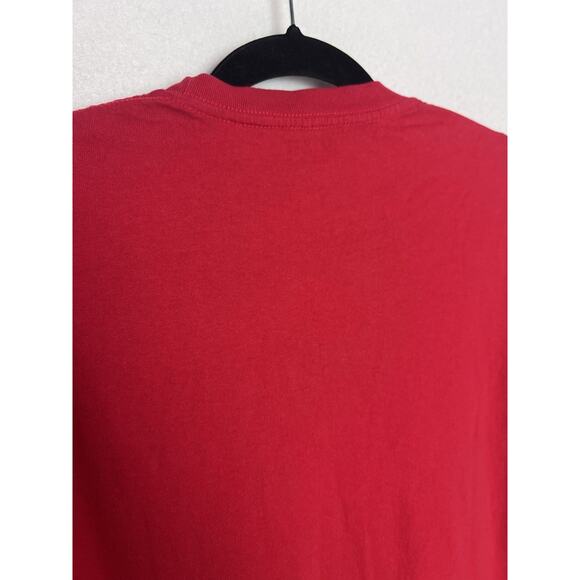 American Muscle Popeye Red Short Sleeve Size Large Brisco Brands - Picture 5 of 5
